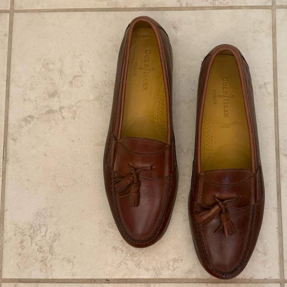 Cole Haan Nike Air Brown Leather Shoes Men’s Size 12 - Picture 2 of 12